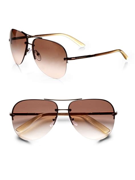 prada sunglasses heritage|prada rimless aviator sunglasses.